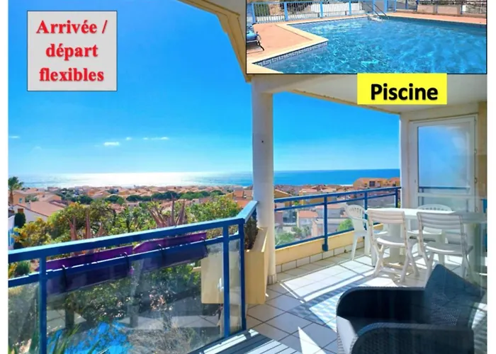 Plain-Pied, Terrasse, Piscine, Pleine Vue Mer, Plage A 6\' A Pied, Parking, Wifi